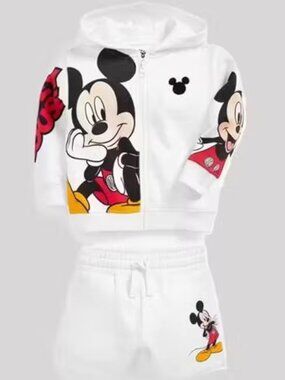 Next Direct Micky Mouse Disney Fleece Hoodie & Shorts Set 6/7